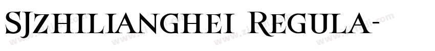 SJzhilianghei Regula字体转换